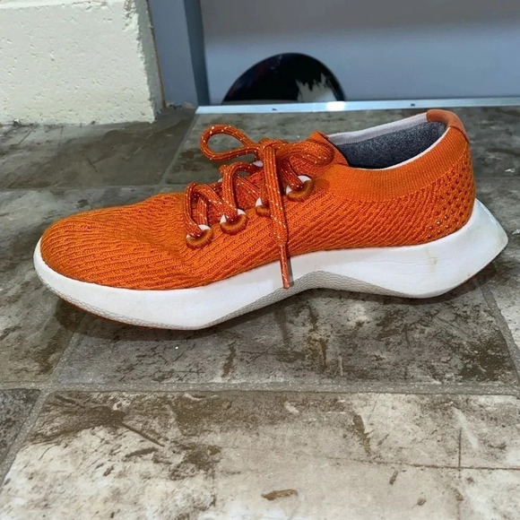 Womens Orange Allbirds Tree Dasher Style Running Lace Up Shoes Sneakers Size 6 - Picture 6 of 13